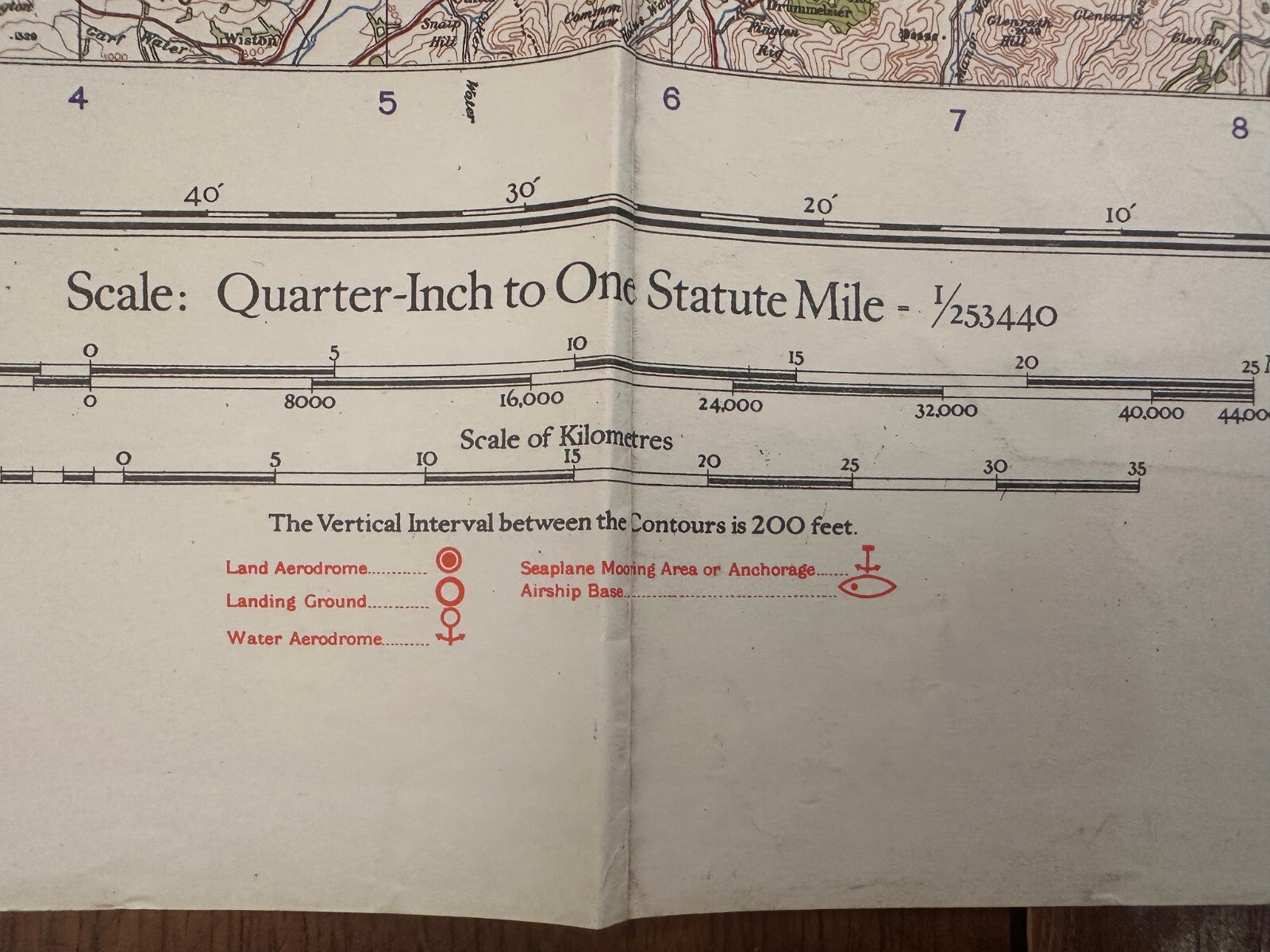 Original WW2 British Army RAF Navy Base Map of Scotland - The Forth, Clyde & Tay - The Militaria Shop