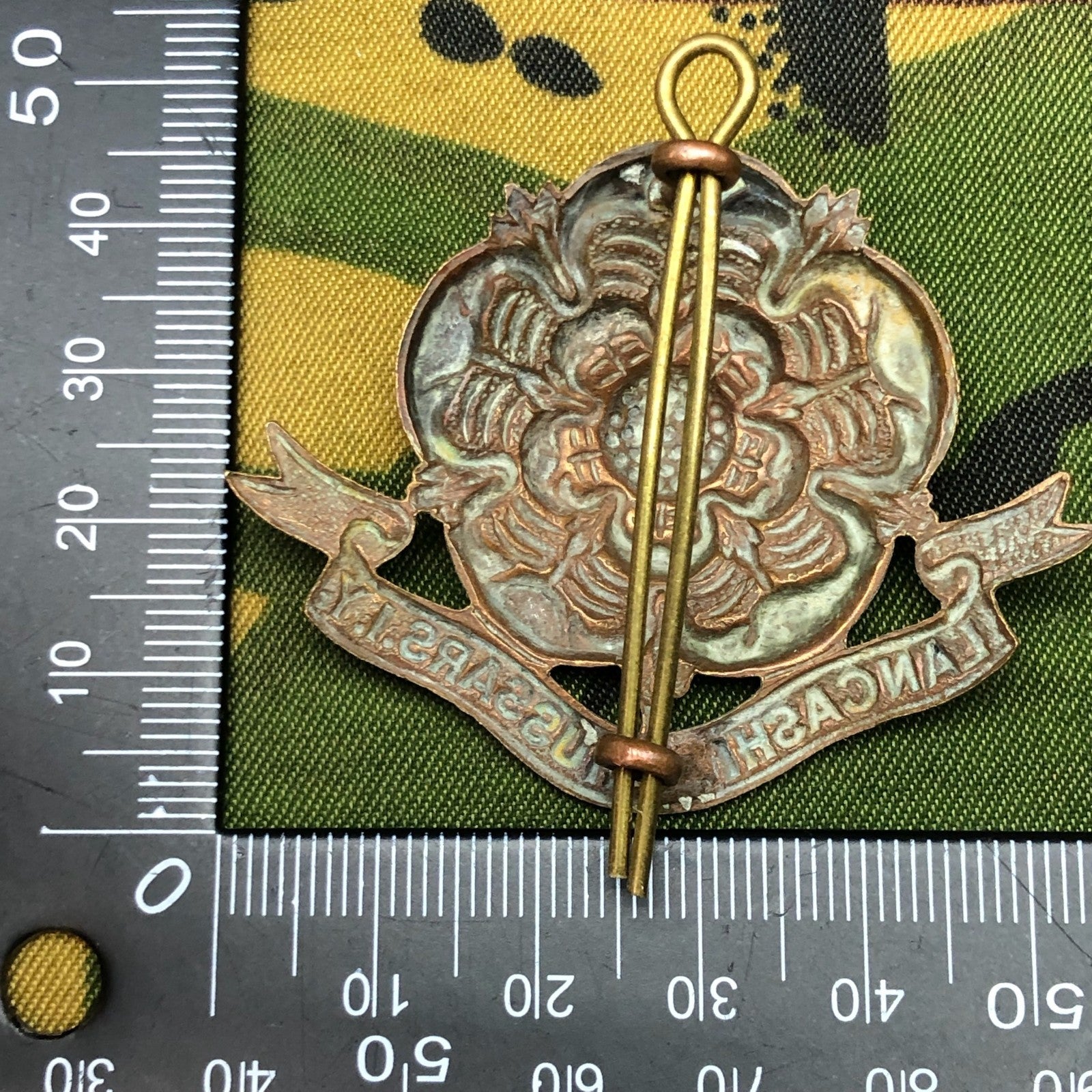 Original WW1 British Cap Badge - Lancashire Hussars - The Militaria Shop