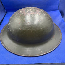 Load image into Gallery viewer, Original Pre-WW2 British Army Rare Spun Helmet - Complete with Liner &amp; Chinstrap
