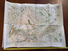 Original WW2 British Army GSGS OS Map of England & Wales - Abergavenny - The Militaria Shop