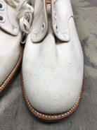 Genuine British Army Women's White Summer Shoes - WW2 Pattern - Size UK 2M - The Militaria Shop