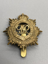 Load image into Gallery viewer, Original WW2 British Army Royal Army Service Corps RASC Brass Cap Badge
