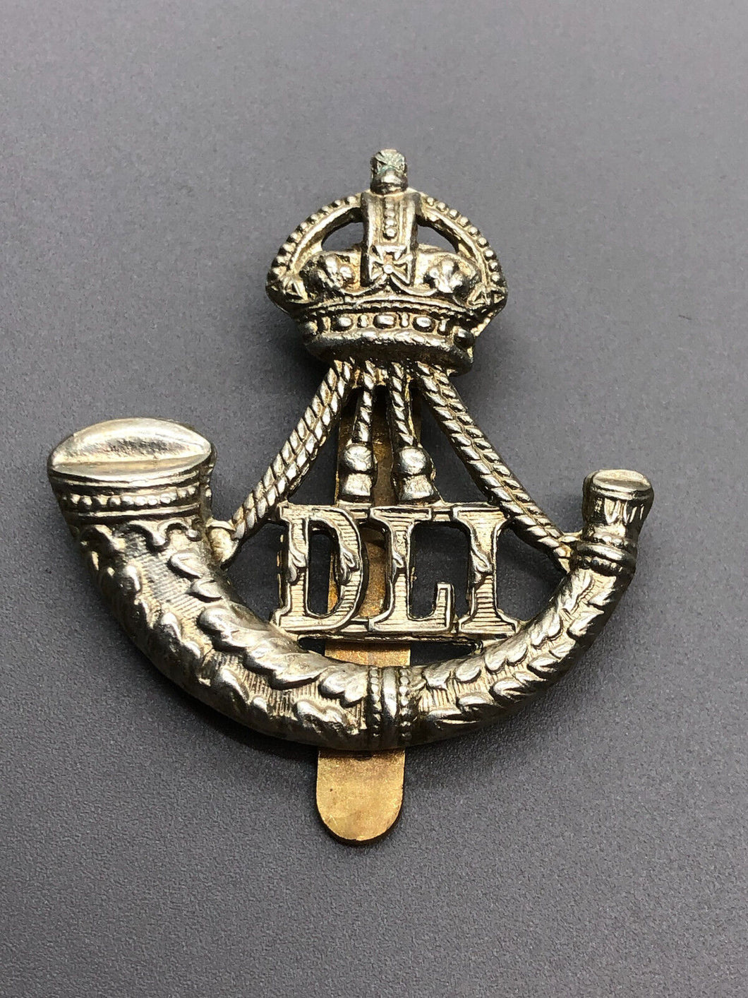 Original WW2 British Army DLI Durham Light Infantry Cap Badge