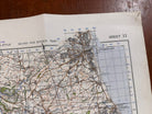Original WW2 British Army GSGS OS Map of Great Britain - Durham & Sunderland - The Militaria Shop