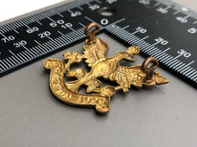 Load image into Gallery viewer, Original British Army WW2 British Army 26th Hussars Regiment (XXVI) Cap Badge
