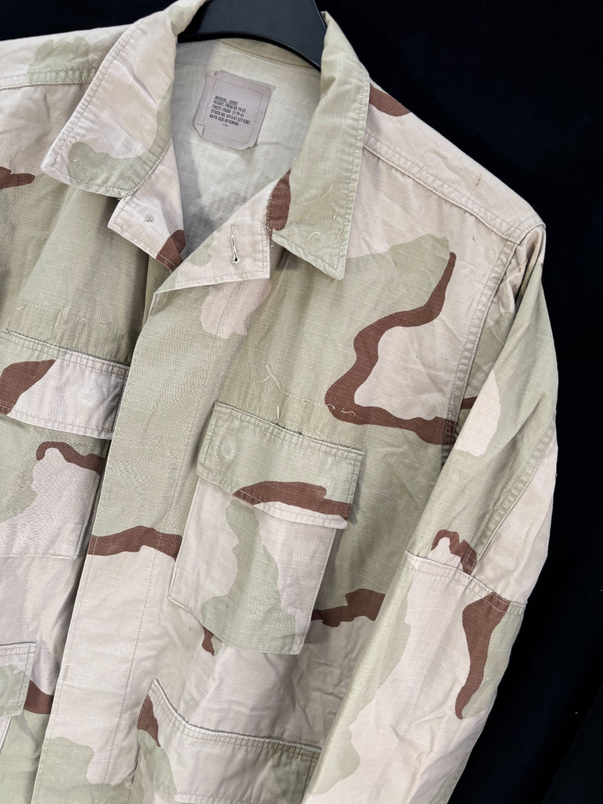 Gulf War US Army DCU Camouflaged Combat Field Coat/Jacket - Medium/Short - The Militaria Shop