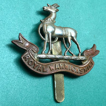 Load image into Gallery viewer, Original WW2 British Army Cap Badge - Royal Warwickshire Regiment
