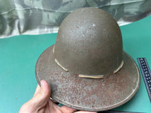 Load image into Gallery viewer, Original WW2 British Home Front Civillian Zuckerman Helmet 1941 Dated &amp; Liner
