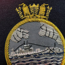 Load image into Gallery viewer, British Royal Navy Bullion Embroidered Blazer Badge - Submariners We Come Unseen
