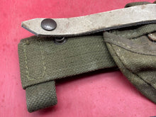 Charger l&#39;image dans la galerie, Original French Army Pick Axe Belt Mounted Webbing Carrier
