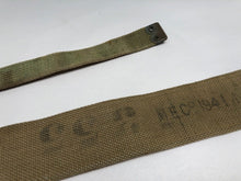 Load image into Gallery viewer, Original WW2 British Army 37 Pattern Canvass L Strap - 1941 Date MECo
