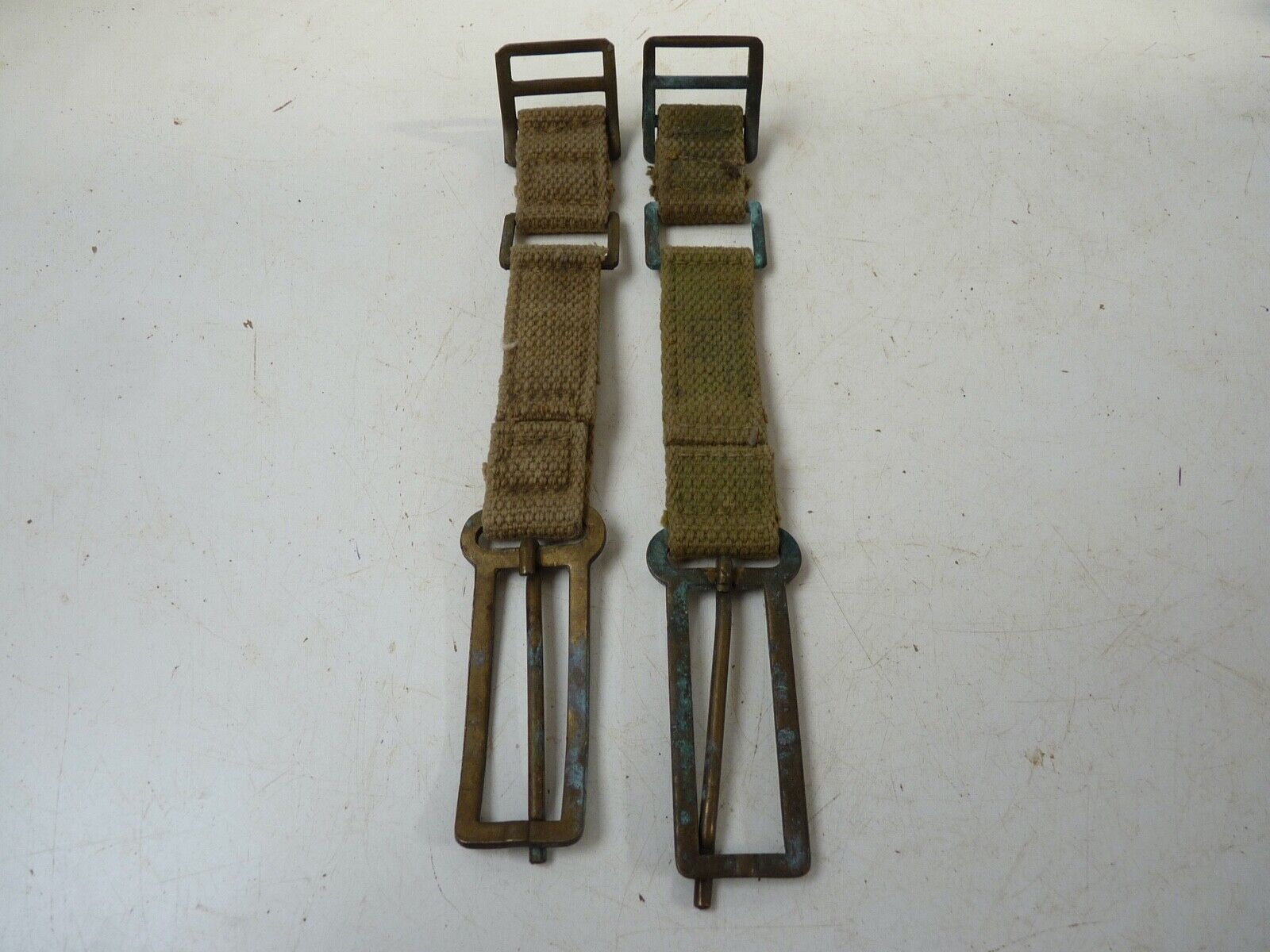 Genuine WW2 British Army 37 Pattern Webbing Brace Adaptors - Your choice of pair - The Militaria Shop