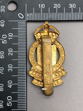 Load image into Gallery viewer, Original WW2 British Army RAOC Royal Army Ordnance Corps Cap Badge
