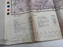 Charger l&#39;image dans la galerie, Original WW2 British Army / RAF Map Showing RAF Bases - Khartoum Africa
