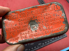 Load image into Gallery viewer, Original WW2 US Army Carlisle Field Dressing in Unopened Red Tin
