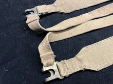 Load image into Gallery viewer, Original WW2 British Army 37 Pattern Khaki L-Straps Webbing - Wartime Dated
