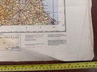Original WW2 British Army RAF Navy Base Map of England - Border of Scotland - The Militaria Shop