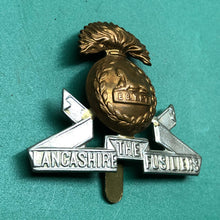 Load image into Gallery viewer, Original WW2 British Army Cap Badge - The Lancashire Fusiliers
