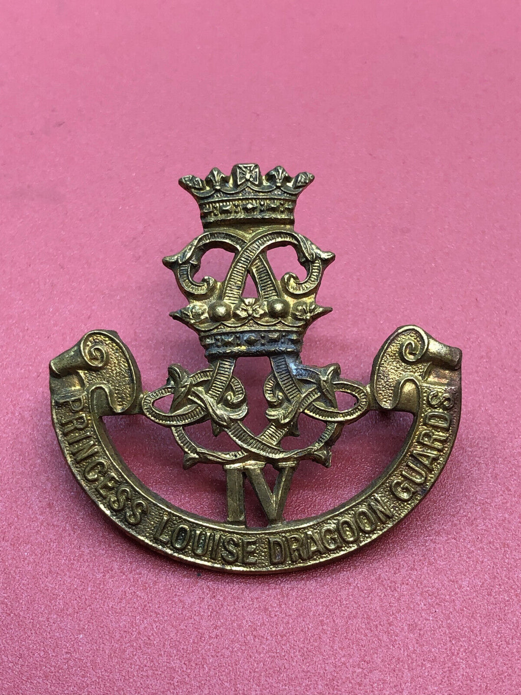 Original WW2 Canadian Army 4th Princess Louise Dragoon Guards Cap Badge