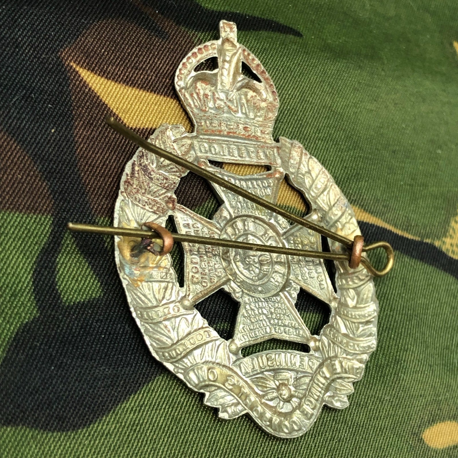 Original WW2 British Cap Badge - Rifle Brigade (The Prince Consort's Own) - The Militaria Shop
