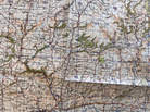 Original WW2 British Army OS Map of Great Britain - Carmarthen - The Militaria Shop