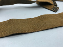 Load image into Gallery viewer, Original WW2 British Army Tan Webbing Shoulder Strap 37 Pattern - 1945 Dated
