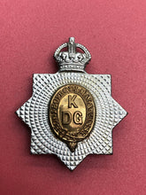 Charger l&#39;image dans la galerie, Original WW2 British Army Cap Badge - Kings Dragoon Guards Regiment
