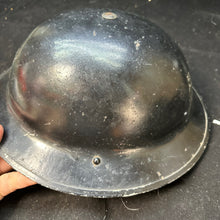 Load image into Gallery viewer, Original WW2 British Home Front CD Warden&#39;s ARP Helmet - With Liner &amp; Chinstrap
