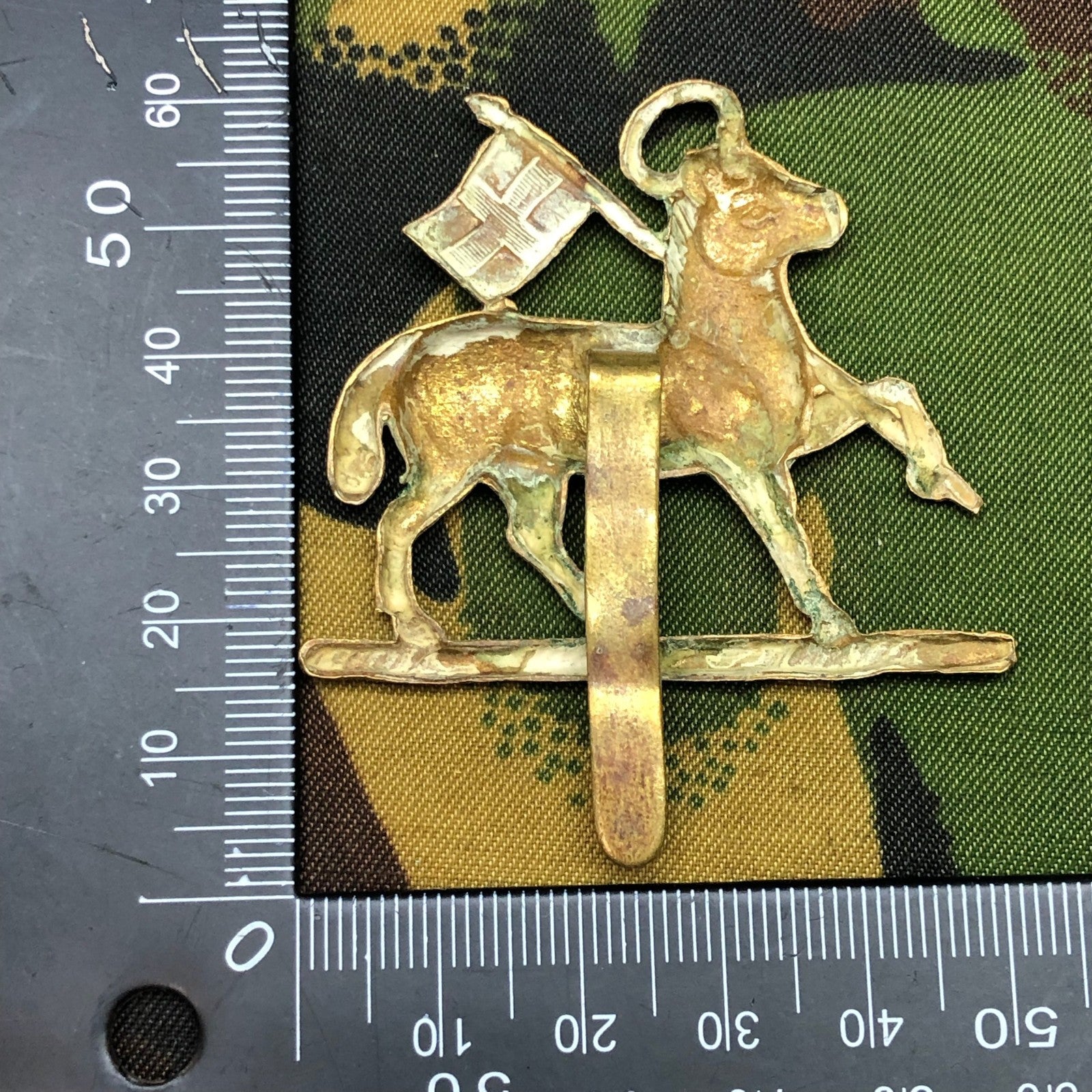 Original British Army WW2 Cap Badge - Queen's Royal Regiment (West Surrey) - The Militaria Shop