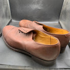 Vintage British Army Brown Leather Dress Shoes - Size UK 13 M - The Militaria Shop