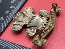 Load image into Gallery viewer, Original WW2 British Army Cap Badge - 10th Royal Hussars Regiment
