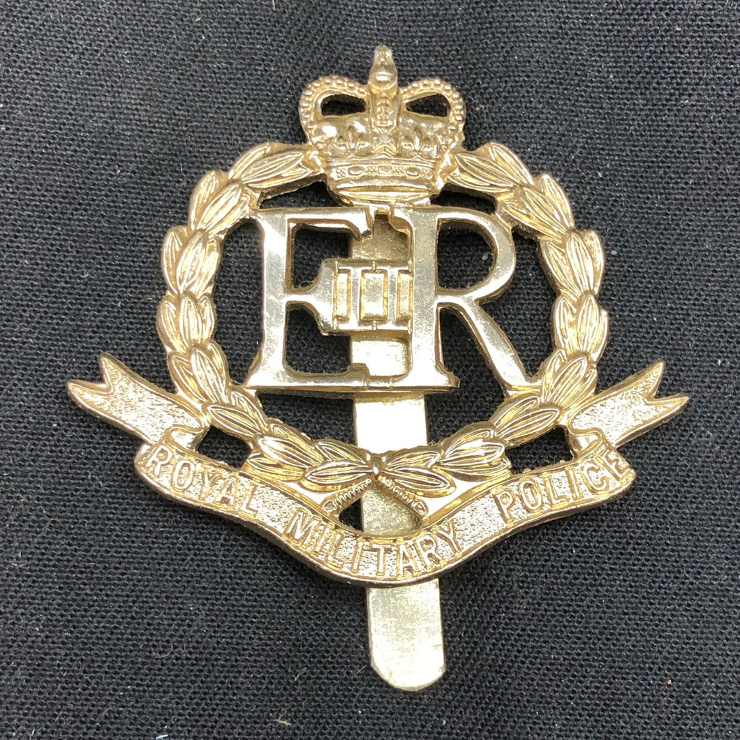 Genuine British Army Cap Badge - Queen's Crown EIIR - Royal Military Police RMP - The Militaria Shop