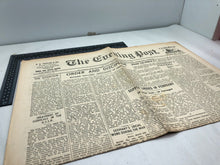 Lade das Bild in den Galerie-Viewer, Original WW2 British Newspaper Channel Islands Occupation Jersey - March 1944
