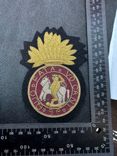 Load image into Gallery viewer, British Army Bullion Embroidered Blazer Badge - Royal Northumberland Regiment
