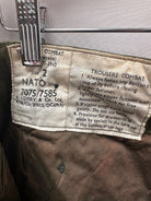 Genuine British Army 1960 Pattern Combat Trousers OD Green - Size 2 - 33" Waist - The Militaria Shop