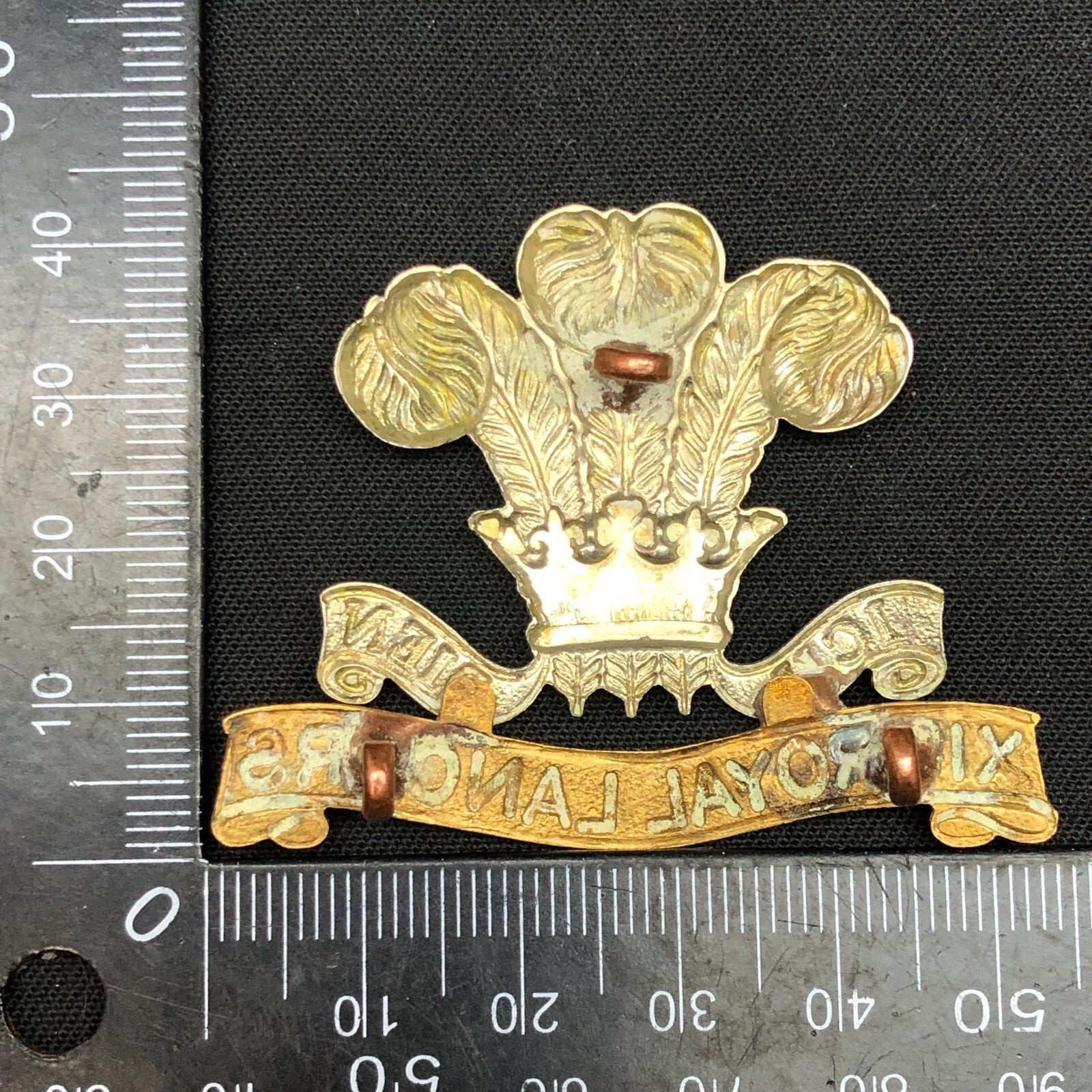 Original WW1 British Army Cap Badge - 12th Royal Lancers Cap Badge - The Militaria Shop