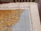 Original WW2 British Army RAF Navy Base Map of Scotland The Forth, Clyde & Tay - The Militaria Shop