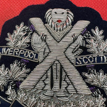 Load image into Gallery viewer, British Army Bullion Embroidered Blazer Badge - Liverpool Scottish Cameron Reg
