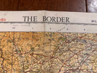 Original WW2 British Army RAF Navy Base Map of England - The Border of Scotland - The Militaria Shop