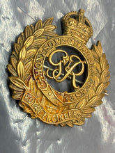 Load image into Gallery viewer, Original WW2 British Army GVI Royal Engineers Cap Badge Made into a Brooch
