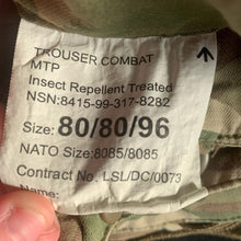 Load image into Gallery viewer, Genuine British Army MTP Camouflage Combat Trousers IR Treated - 80/80/96
