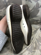 Genuine British Army Women's White Summer Shoes - WW2 Pattern - Size UK 12 L - The Militaria Shop