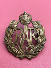 Load image into Gallery viewer, Original WW2 British Royal Air Force RAF Cap Badge
