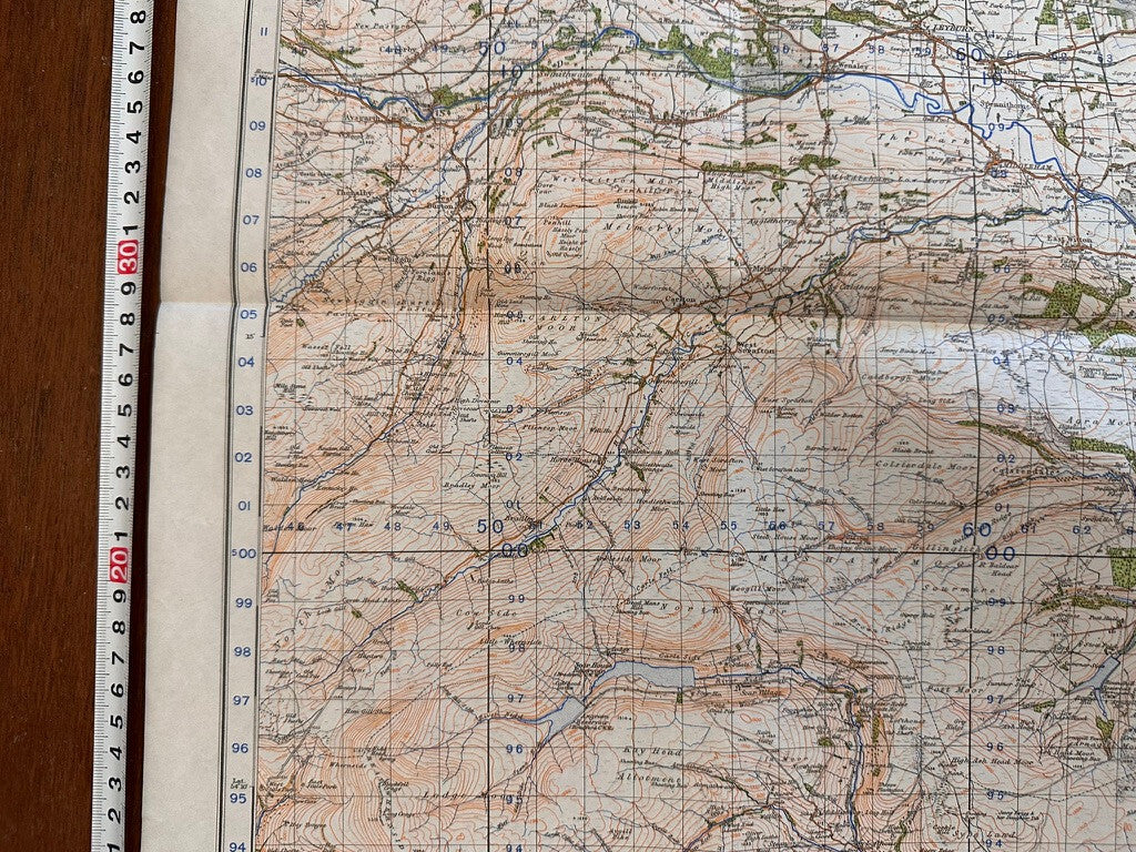 Original WW2 British Army GSGS Os Map of Great Britain - Ripon & Northallerton - The Militaria Shop