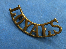 Load image into Gallery viewer, Original WW2 British Army Loyal North Lancashire Brass Shoulder Title
