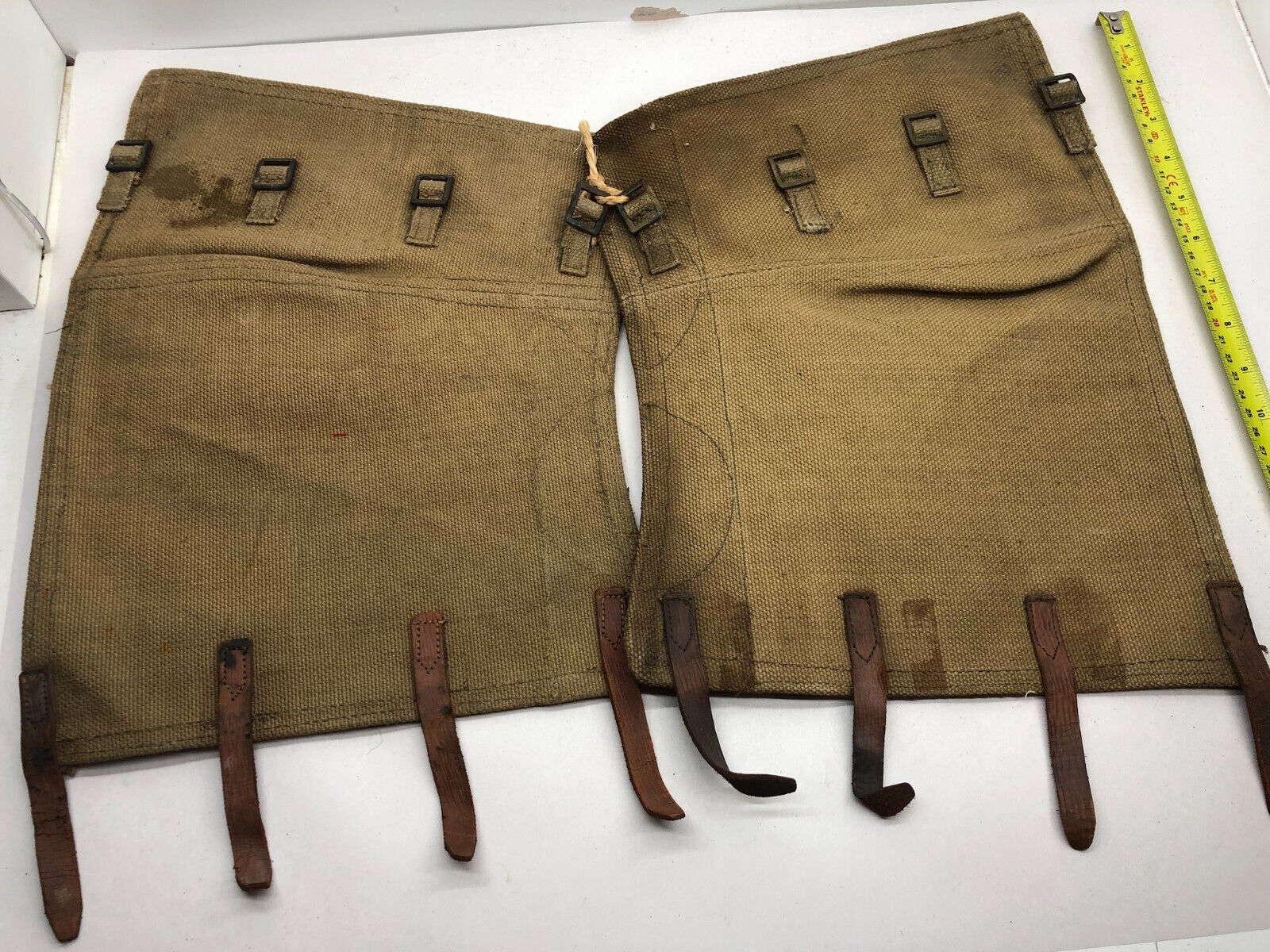 Original WW2 British Army 37 Pattern Despatch Riders High Sided Spats