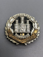 Load image into Gallery viewer, Original WW2 British Army Northamptonshire Regiment Cap Badge
