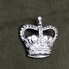 British Army Metal Rank Badge in Chromium plated metal - Small Crown - Staff Sgt - The Militaria Shop