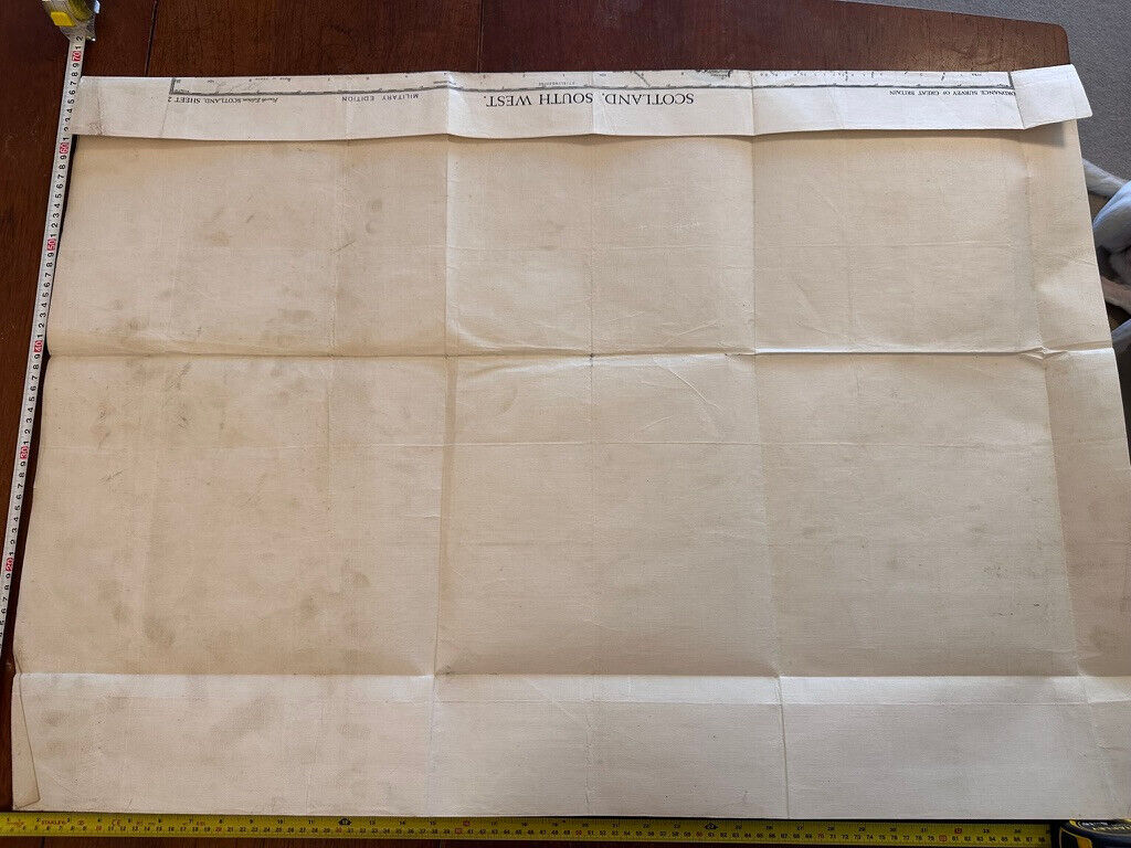 Original WW2 British Army GSGS OS Map of Scotland - South West - The Militaria Shop