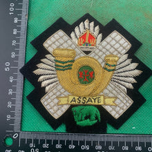 Load image into Gallery viewer, British Army Bullion Embroidered Blazer Badge - Highland Light Infantry
